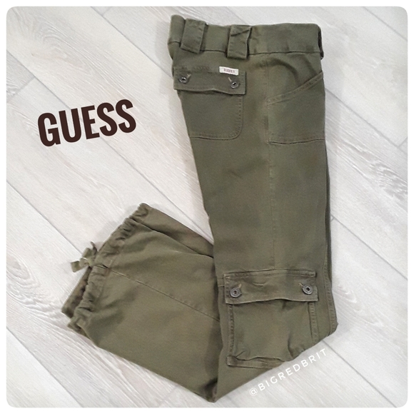 Guess Pants - 🍁Guess Jeans Army Green Low Rise Cargo Pant Sz 28
